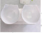 Non Slip Double Cat Bowl With Raised Stand Pet Food Cat Feeder Protect Cervical Vertebra Dog Bowl Transparent Pet Products